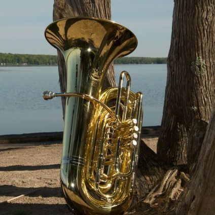 Doug Burrell jazz tuba at Buckhorn Lake